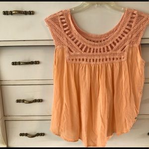 Peach RipCurl Top - L